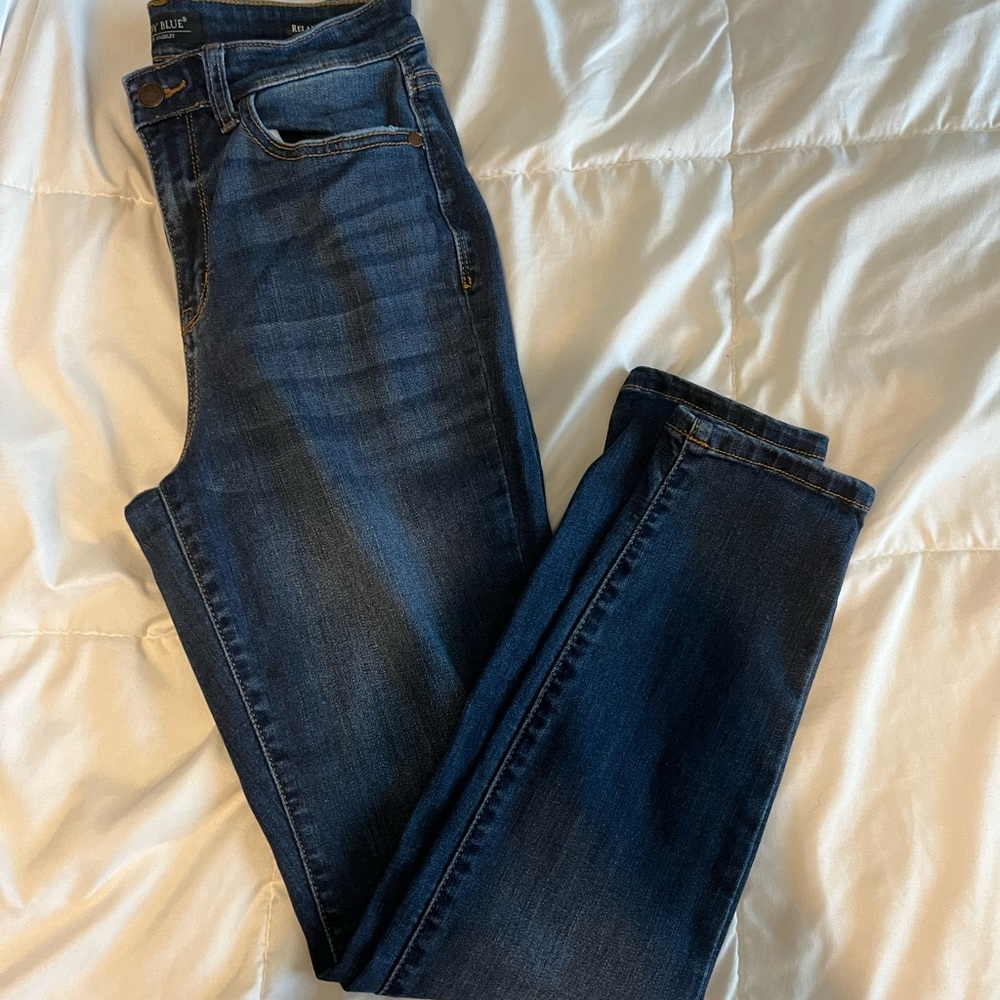Judy Blue straight leg / skinny jeans dark wash